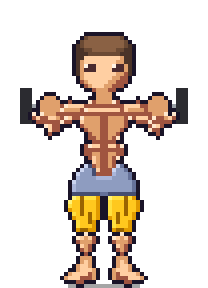 L'avatar Routine19 fait : Box squat, muscles travaillés en couleur